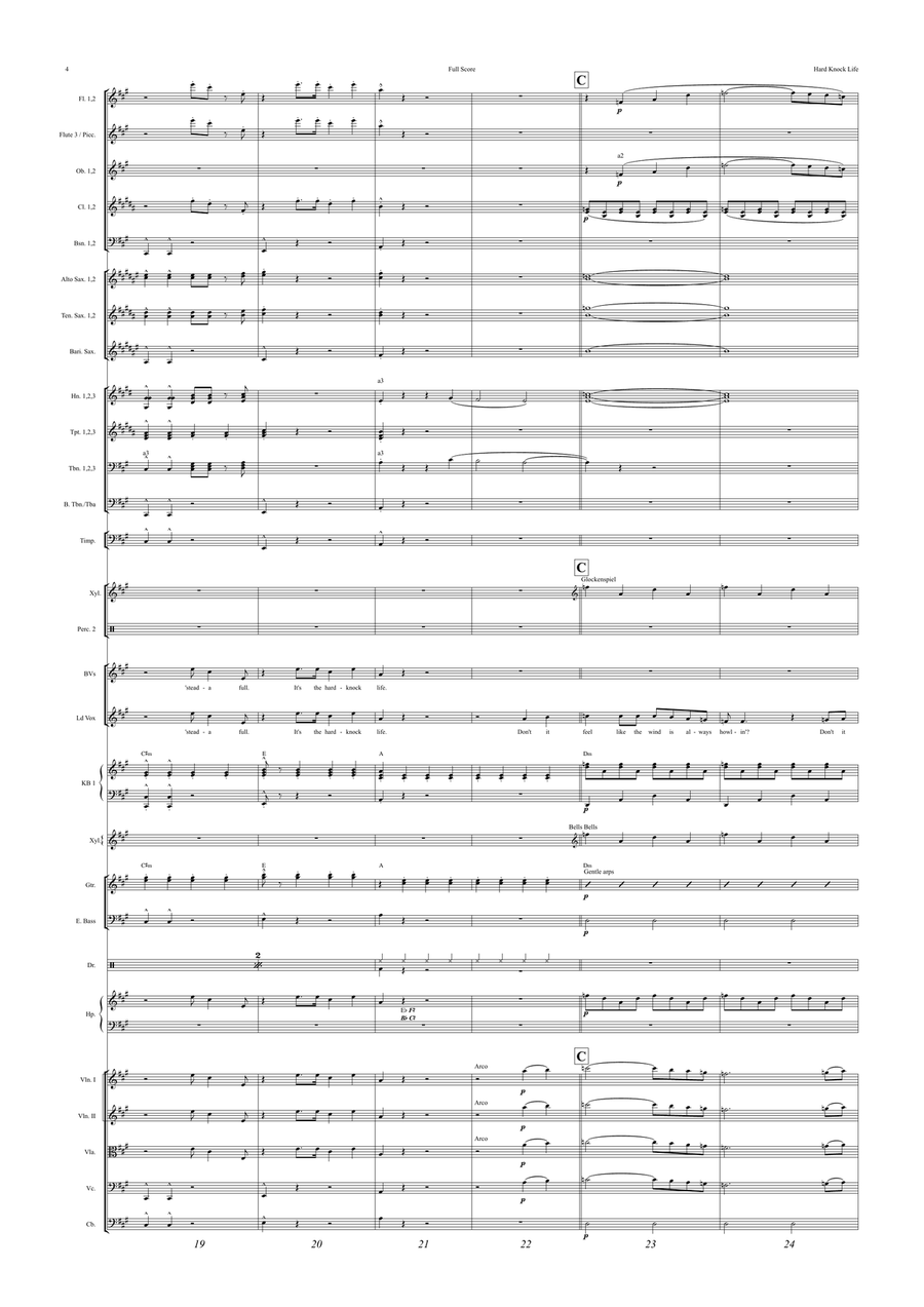 It's The Hard-Knock Life Full Orchestra scores gallery preview page 4
