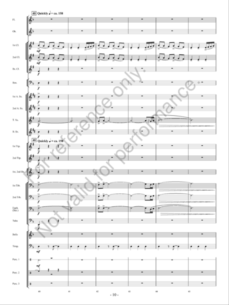 Avalanche! Concert Band scores gallery preview page 11