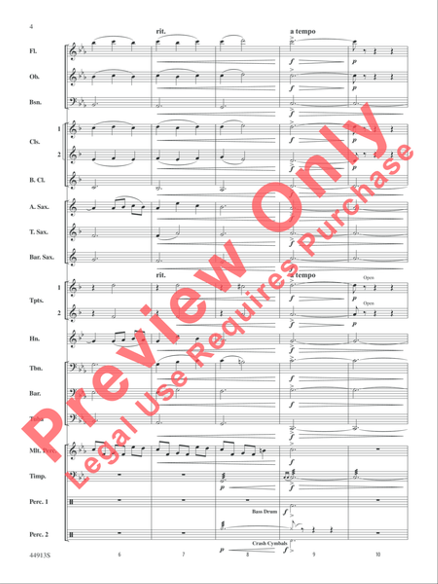Midnight Carols Concert Band scores gallery preview page 4
