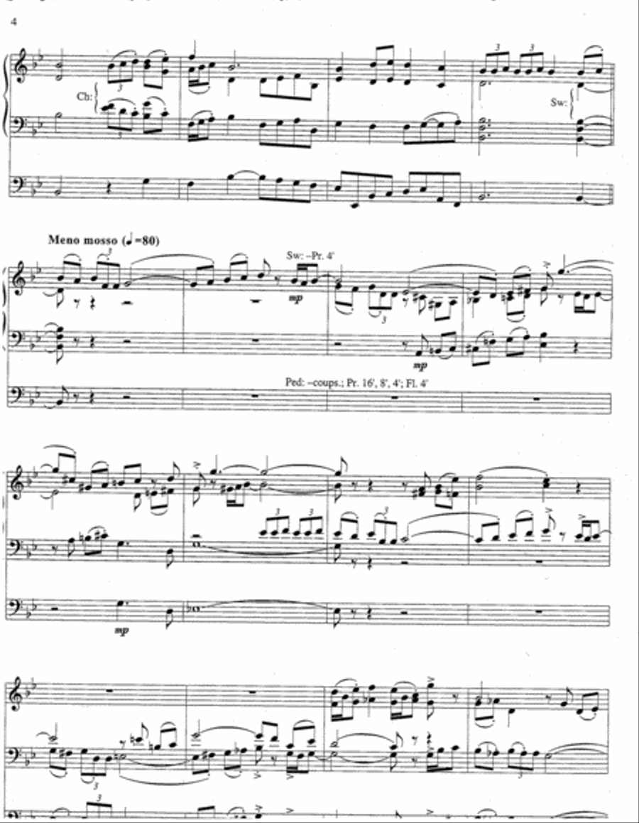 Fantasy on Jesus Christ Is Risen Today Organ scores gallery preview page 3
