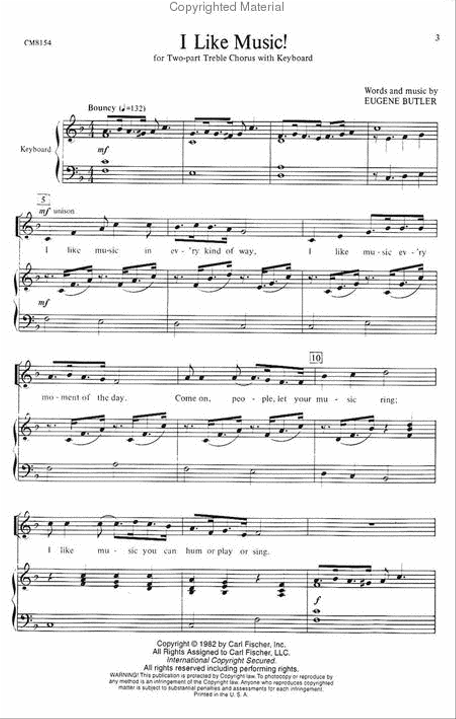 I Like Music 4-Part scores gallery preview page 2
