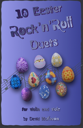 Book cover for 10 Easter Rock'n'Roll Duets for Violin and Viola