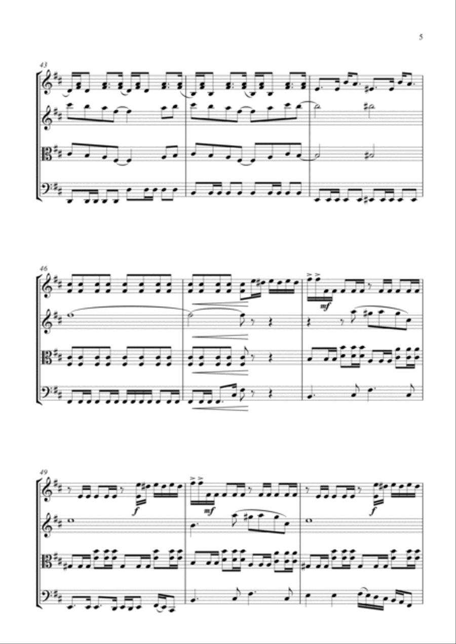 Ruby String Quartet scores gallery preview page 5