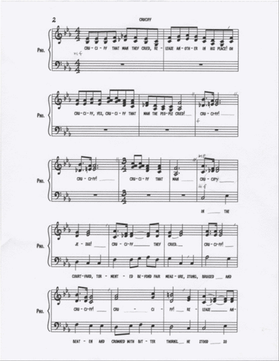 Crucify! 4-Part scores gallery preview page 2