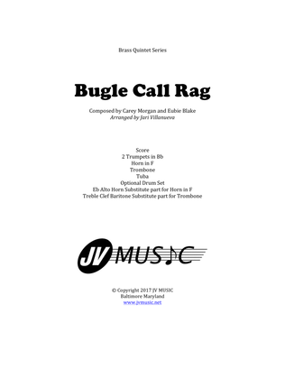 Book cover for Bugle Call Rag for Brass Quintet