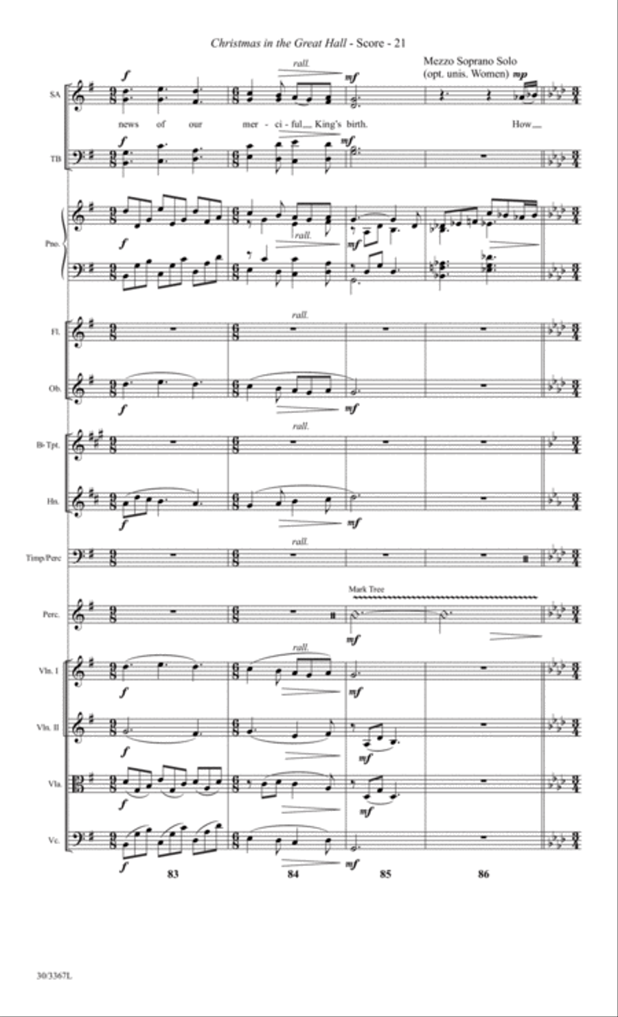 Christmas in the Great Hall - Instrumental Ensemble Score and Parts Choir scores gallery preview page 24