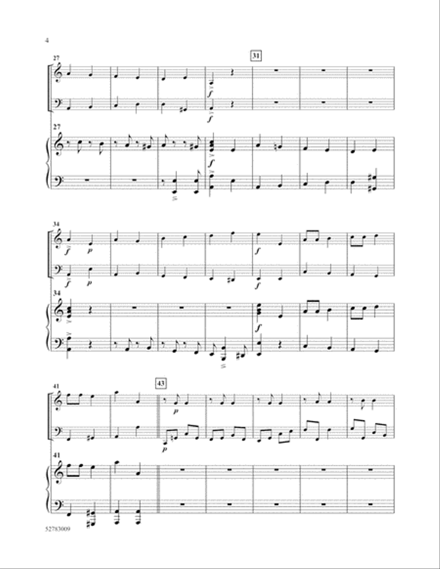 Pizzicato Scherzo Pizzicato Scherzo Piano Trio scores gallery preview page 4