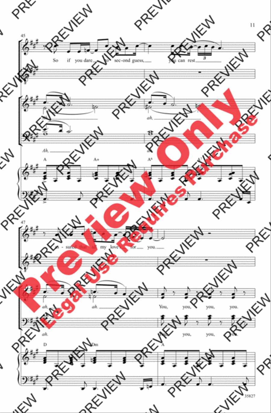 Green Day on Stage: Selections from American Idiot 4-Part scores gallery preview page 11