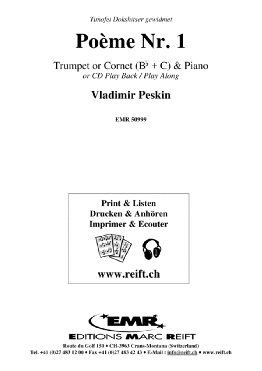 Poeme No. 1 Poeme No. 1 Cornet scores gallery preview page 2