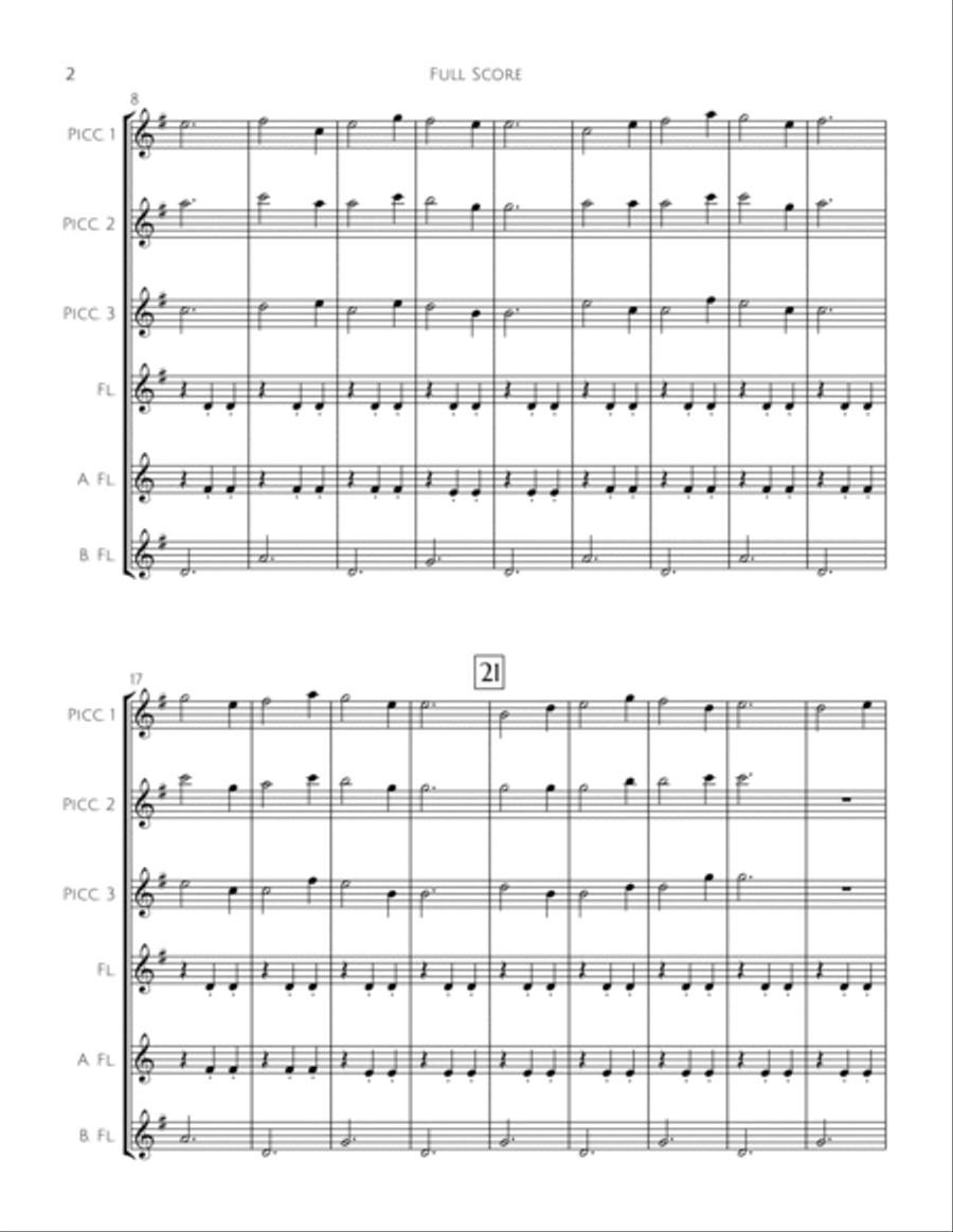 The Chipmunk Song Woodwind Ensemble scores gallery preview page 3