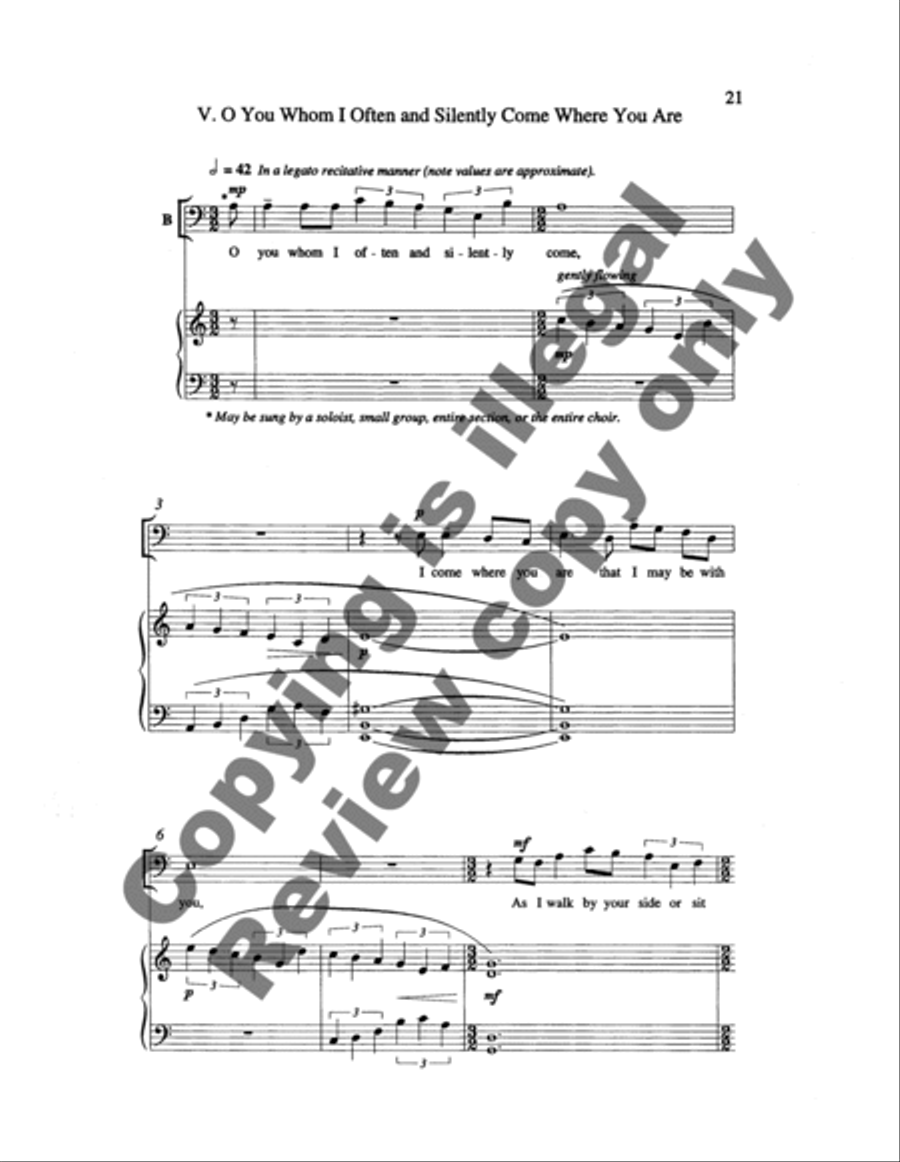 Songs of Self-Awareness TTBB scores gallery preview page 11