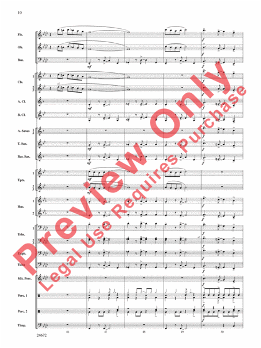 Buenaventura Concert Band scores gallery preview page 11