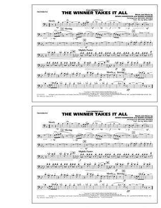 Book cover for The Winner Takes It All (from "Mamma Mia!") - Trombone