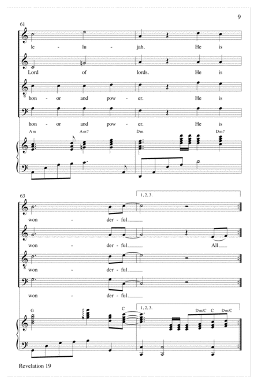 Revelation 19 Choir scores gallery preview page 9