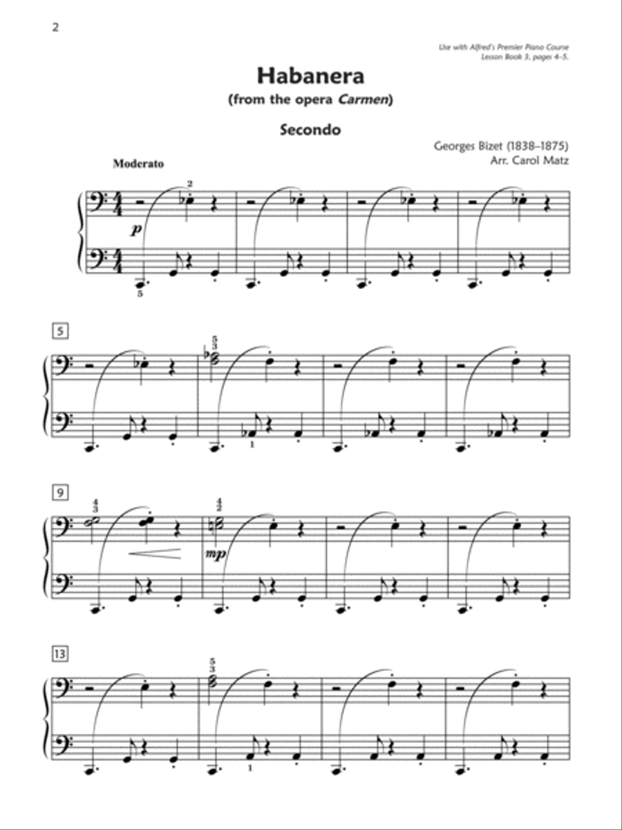 Premier Piano Course, Duet 3 Piano Method scores gallery preview page 2