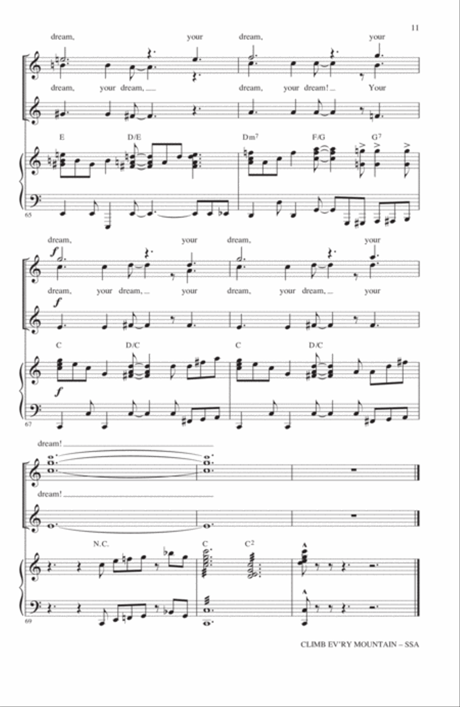 Climb Ev'ry Mountain Climb Ev'ry Mountain SSA scores gallery preview page 10