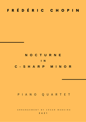 Book cover for Nocturne No.20 in C Sharp minor - Piano Quartet (Full Score and Parts)