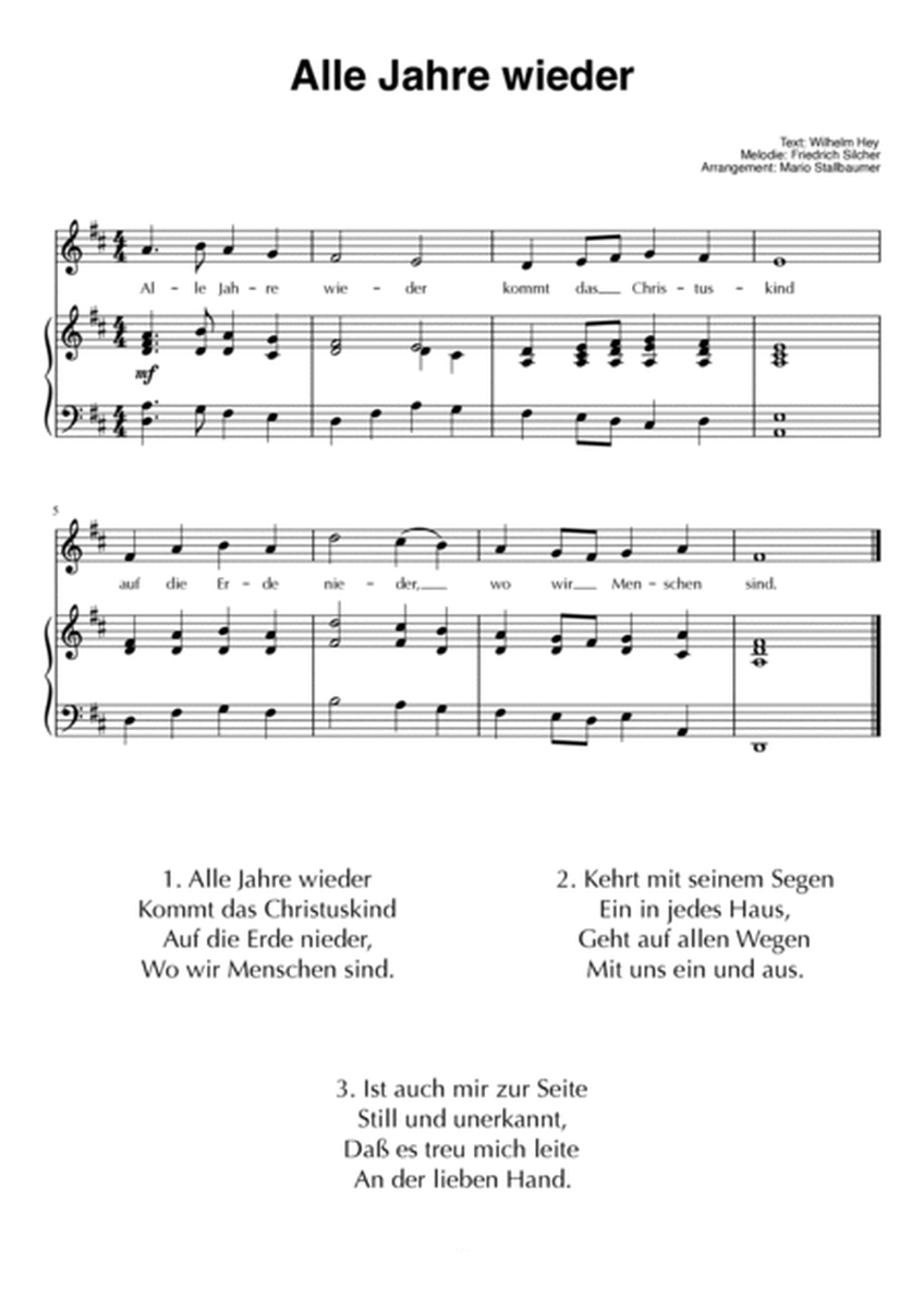 Die schönsten deutschen Weihnachtslieder – Klaviernoten zum Spielen und Mitsingen image number null