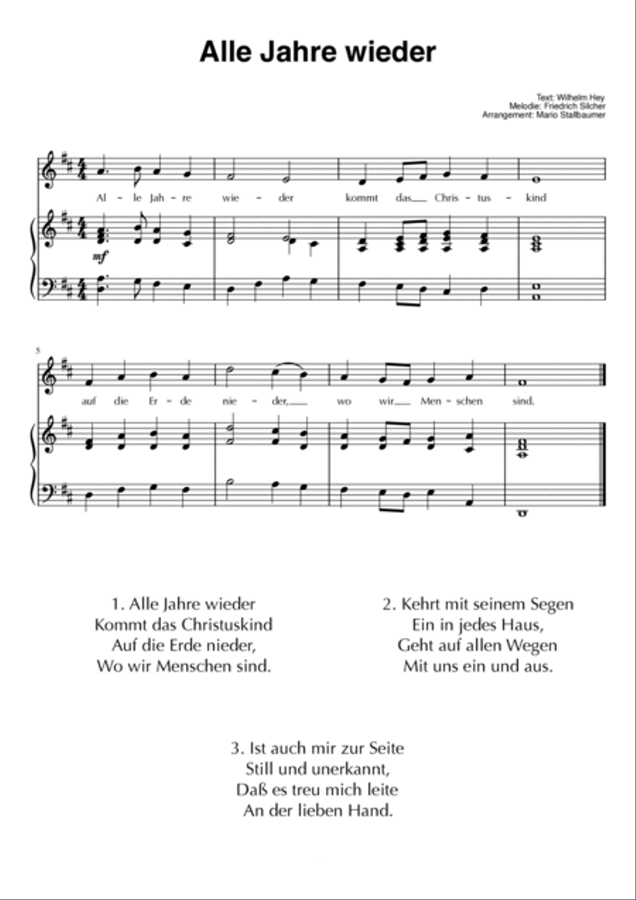 Die schönsten deutschen Weihnachtslieder – Klaviernoten zum Spielen und Mitsingen Voice scores gallery preview page 4