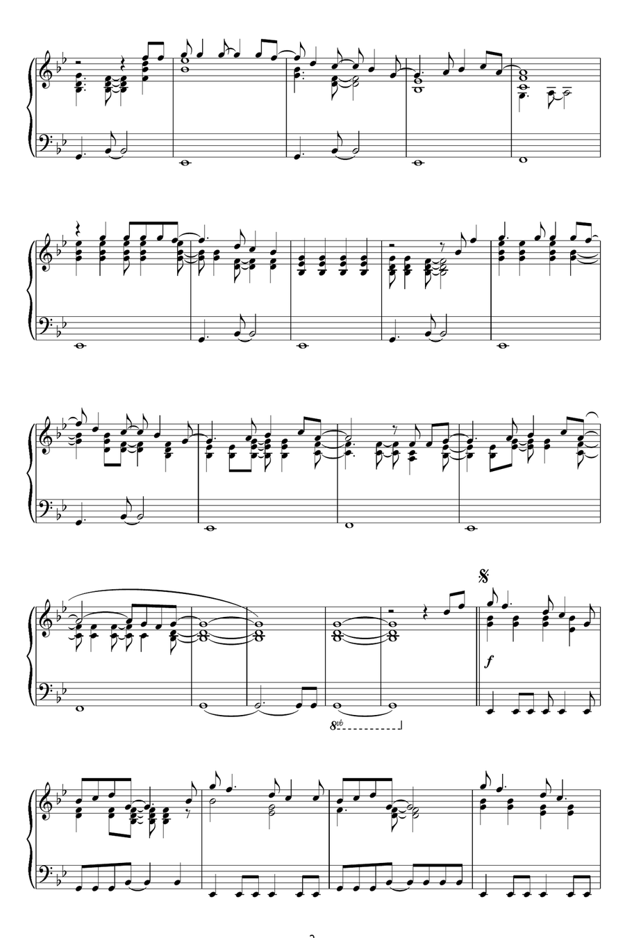Talk Piano Solo scores gallery preview page 2