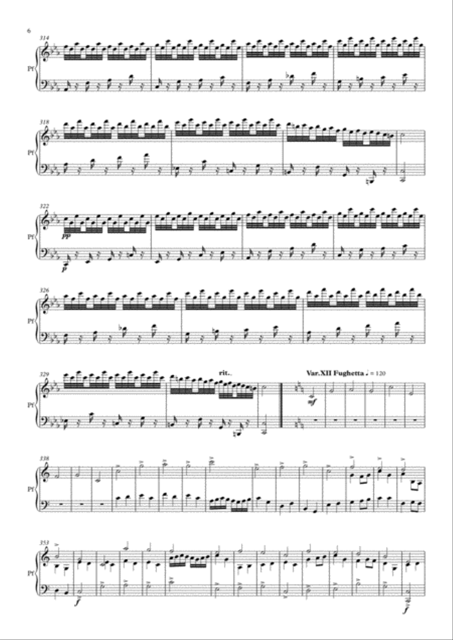 21 Variations in C on Mozart's Theme 