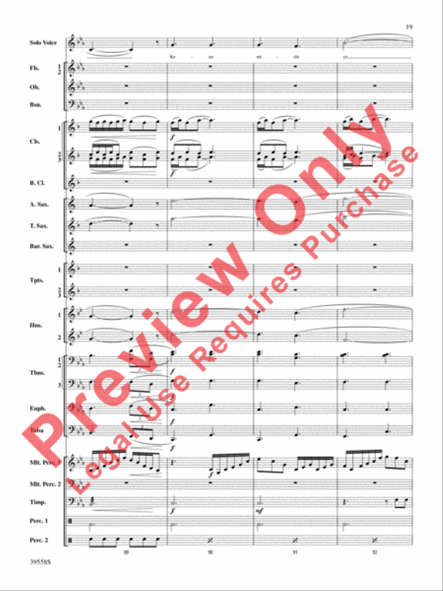 I Was Born for This Concert Band scores gallery preview page 20