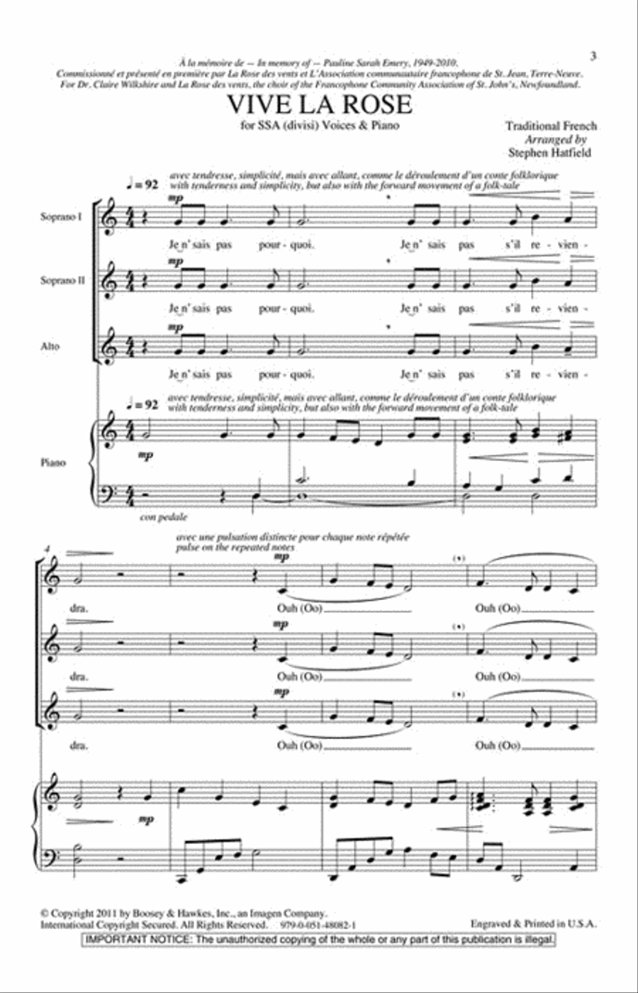 Vive La Rose Vive La Rose SSA scores gallery preview page 2