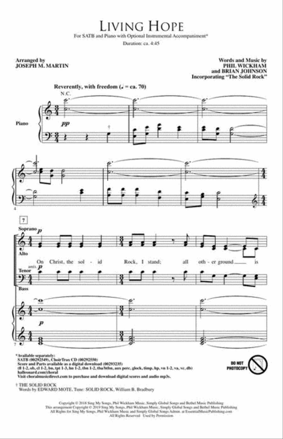 Living Hope Living Hope 4-Part scores gallery preview page 3