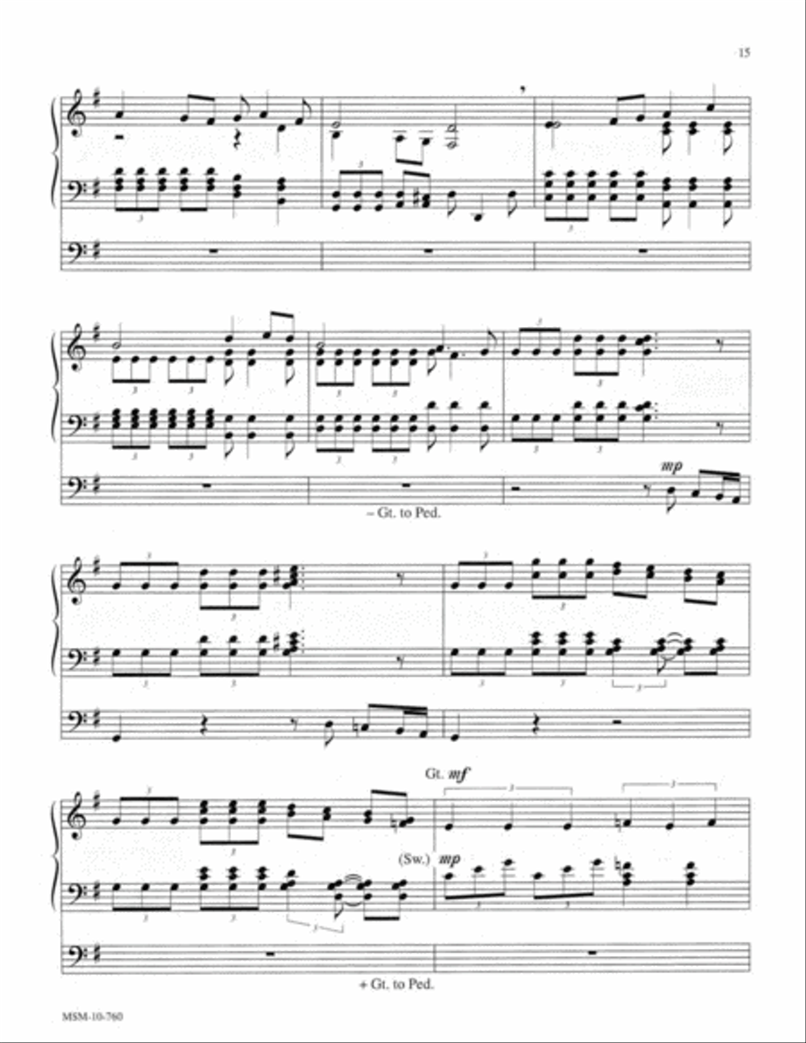 Three Hymns of Praise, Set 5 Organ scores gallery preview page 9