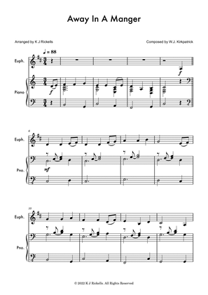 Book cover for Away in a Manger - Baritone/Euphonium (treble clef)