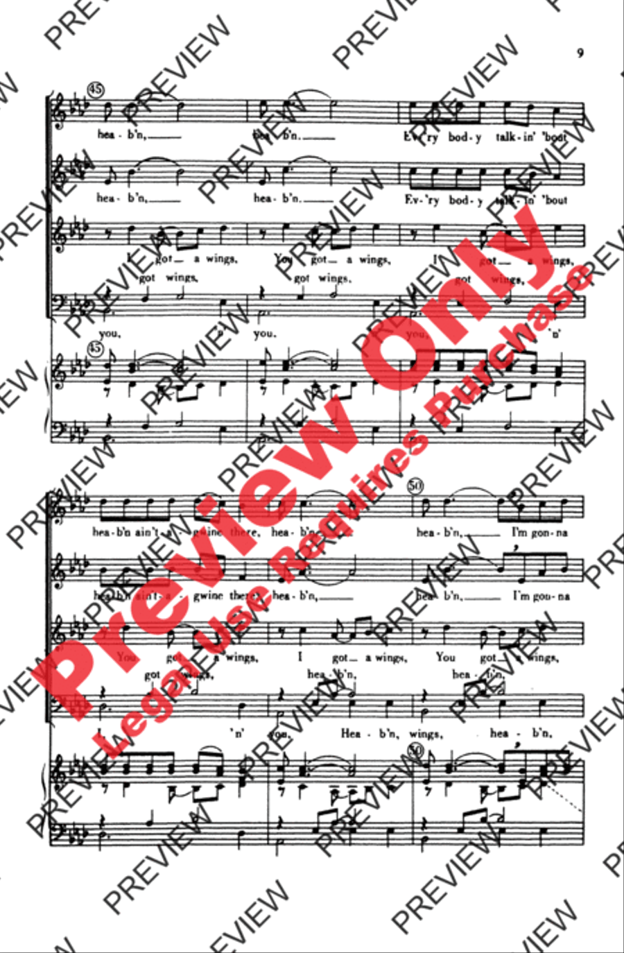 I Got Shoes 4-Part scores gallery preview page 9