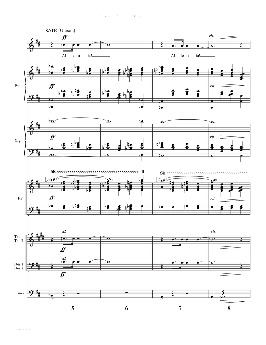 Praise, My Soul, the King of Heaven - Instrumental Ensemble Score and Parts (Dig 3-Octaves scores gallery preview page 4