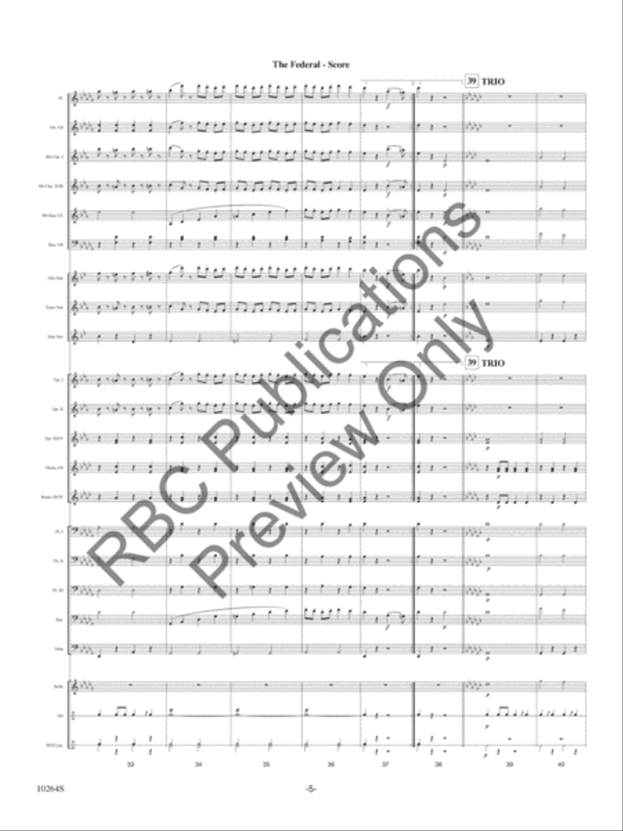 The Federal Concert Band scores gallery preview page 7