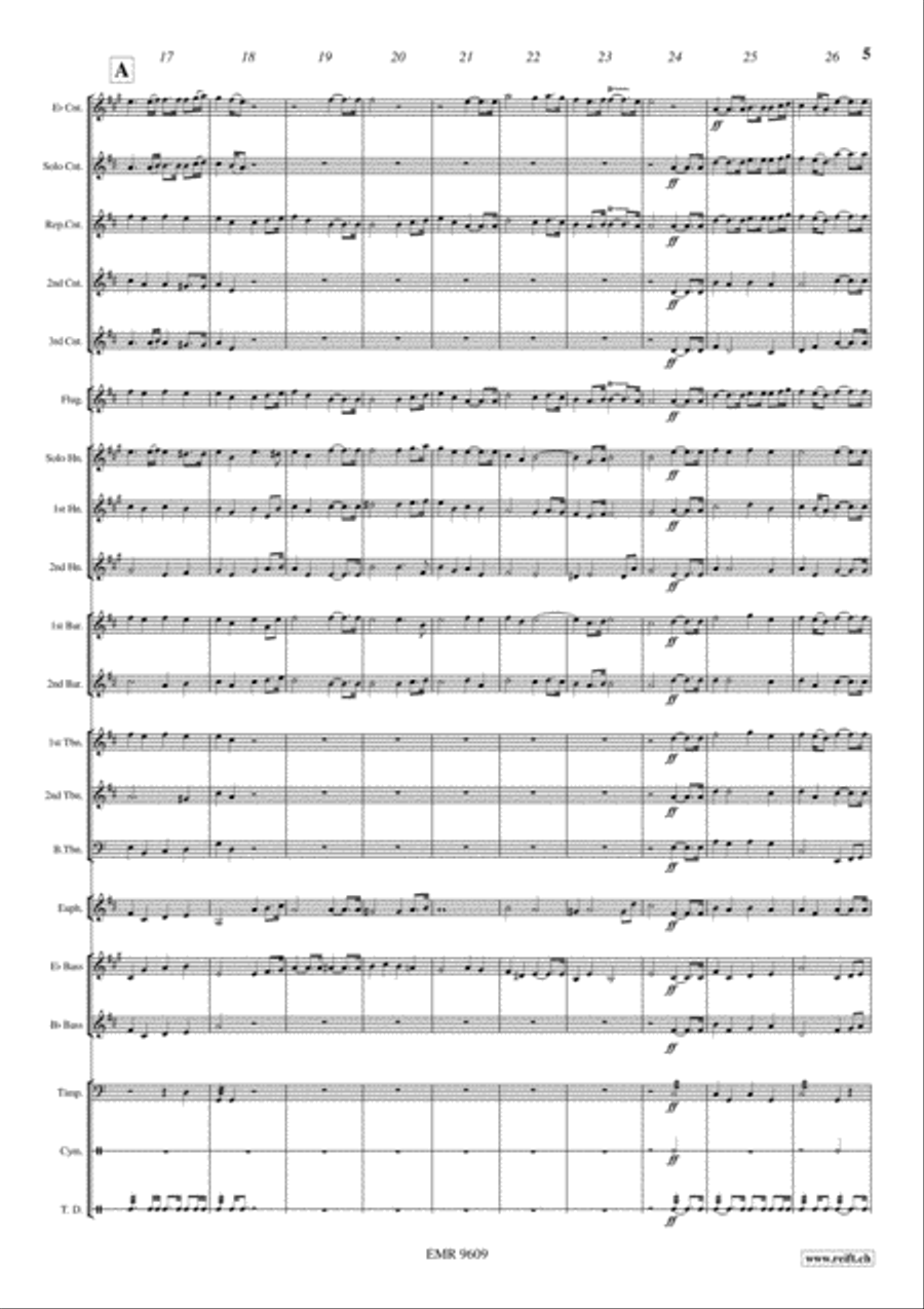 Fireworks Highlights Brass Band scores gallery preview page 6