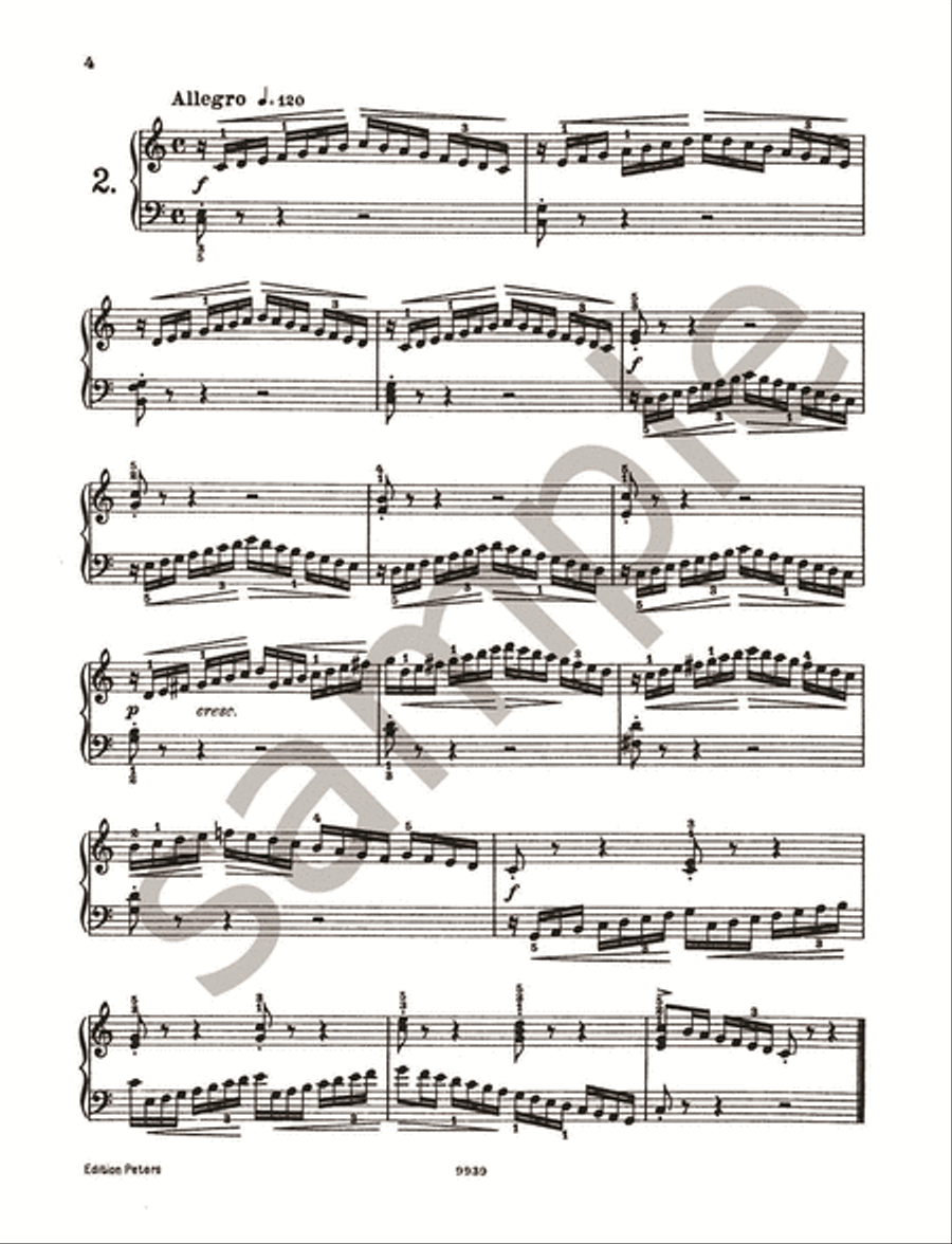 Short School of Velocity Op.242 Piano Solo scores gallery preview page 4