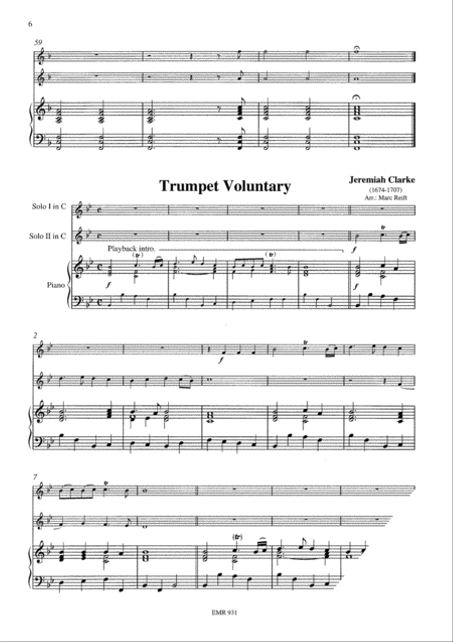 Wedding Music Wedding Music Trombone Duet scores gallery preview page 4