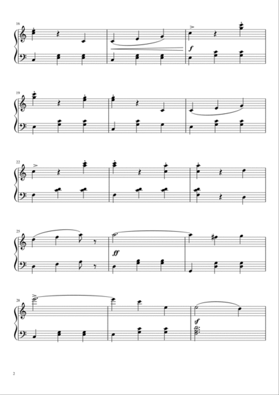 Danubio azul - Blue Danube - Johann Strauss II - For Easy Piano Easy Piano scores gallery preview page 2