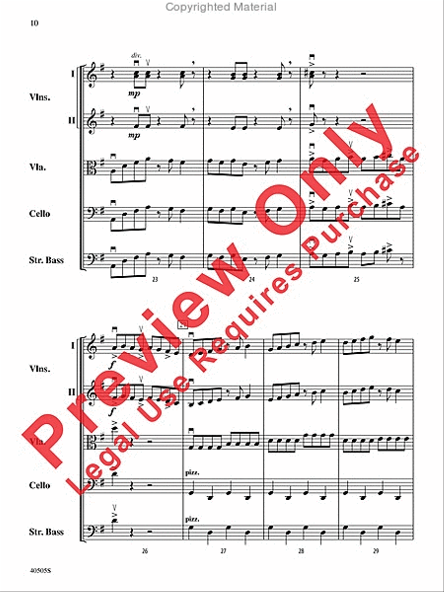 A Fiddler's Fancy String Orchestra scores gallery preview page 10