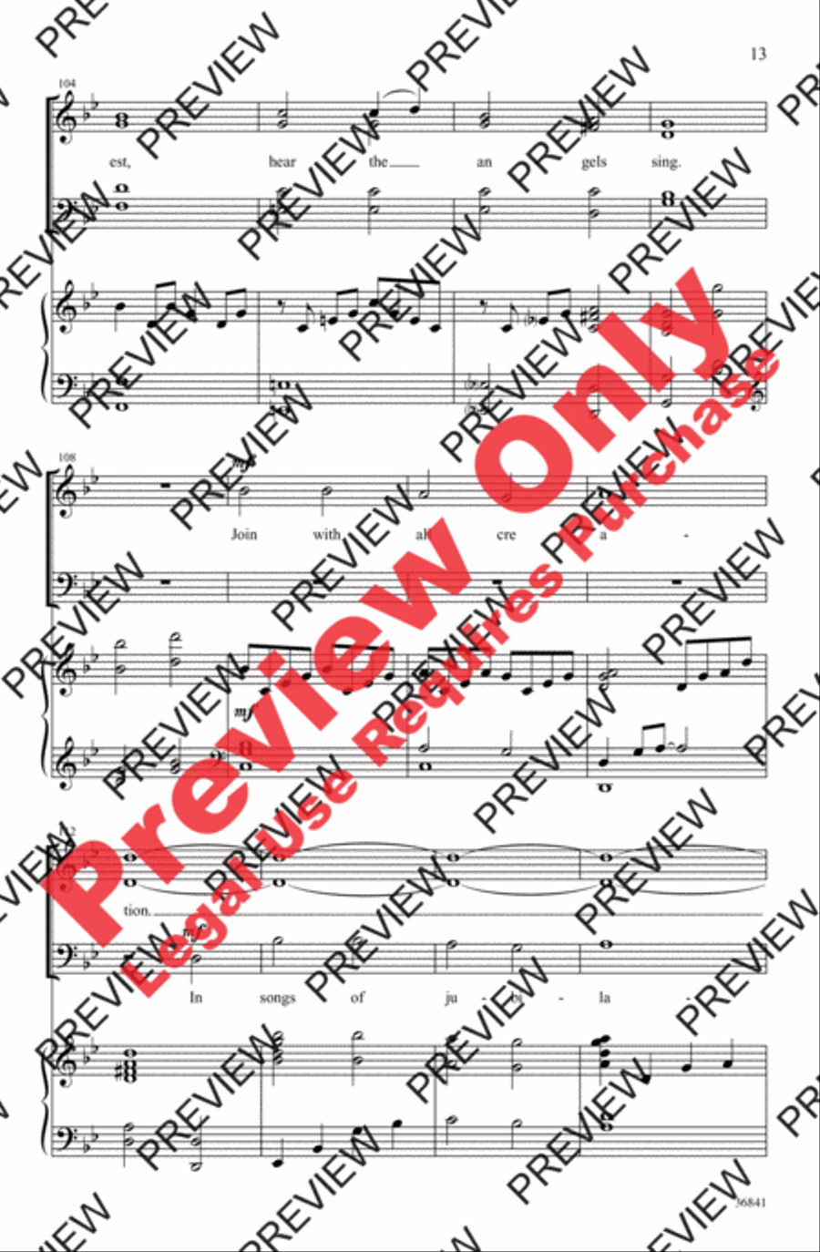 Sing We Now of Christmas 4-Part scores gallery preview page 13