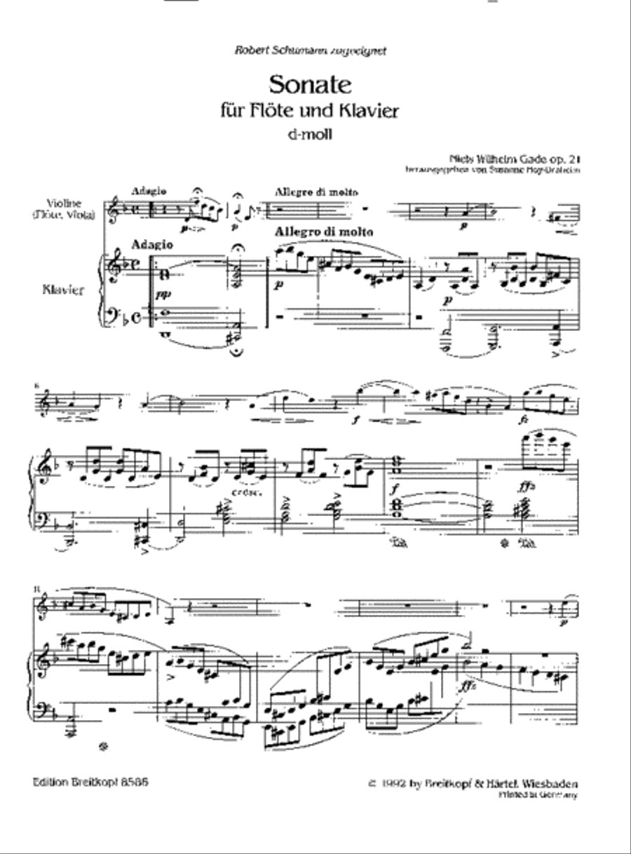 Sonata No. 2 in D minor Op. 21 Flute Solo scores gallery preview page 2