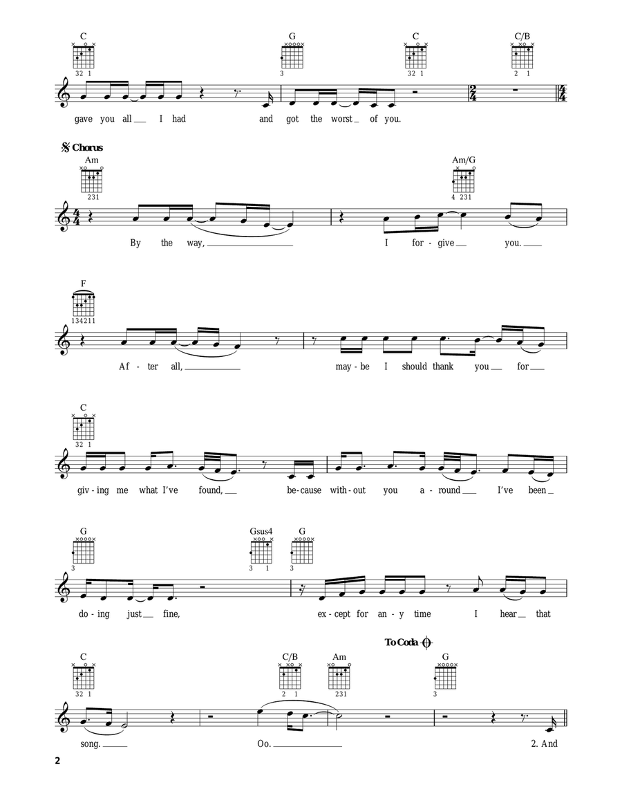 Every Time I Hear That Song Acoustic Guitar scores gallery preview page 2