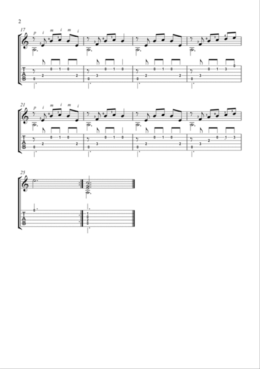 Pequenos estudos para violão Chamber Music scores gallery preview page 3