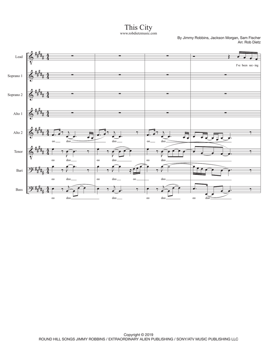 This City 4-Part scores gallery preview page 1