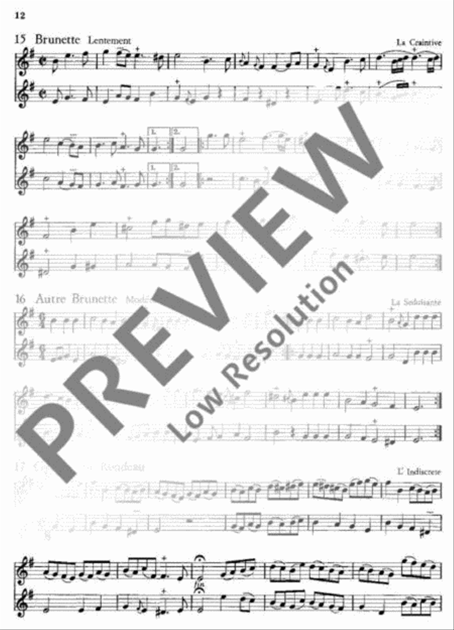 55 Easy Pieces Flute Duet scores gallery preview page 13