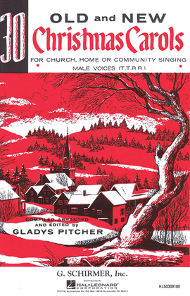 Book cover for Thirty Old and New Christmas Carols