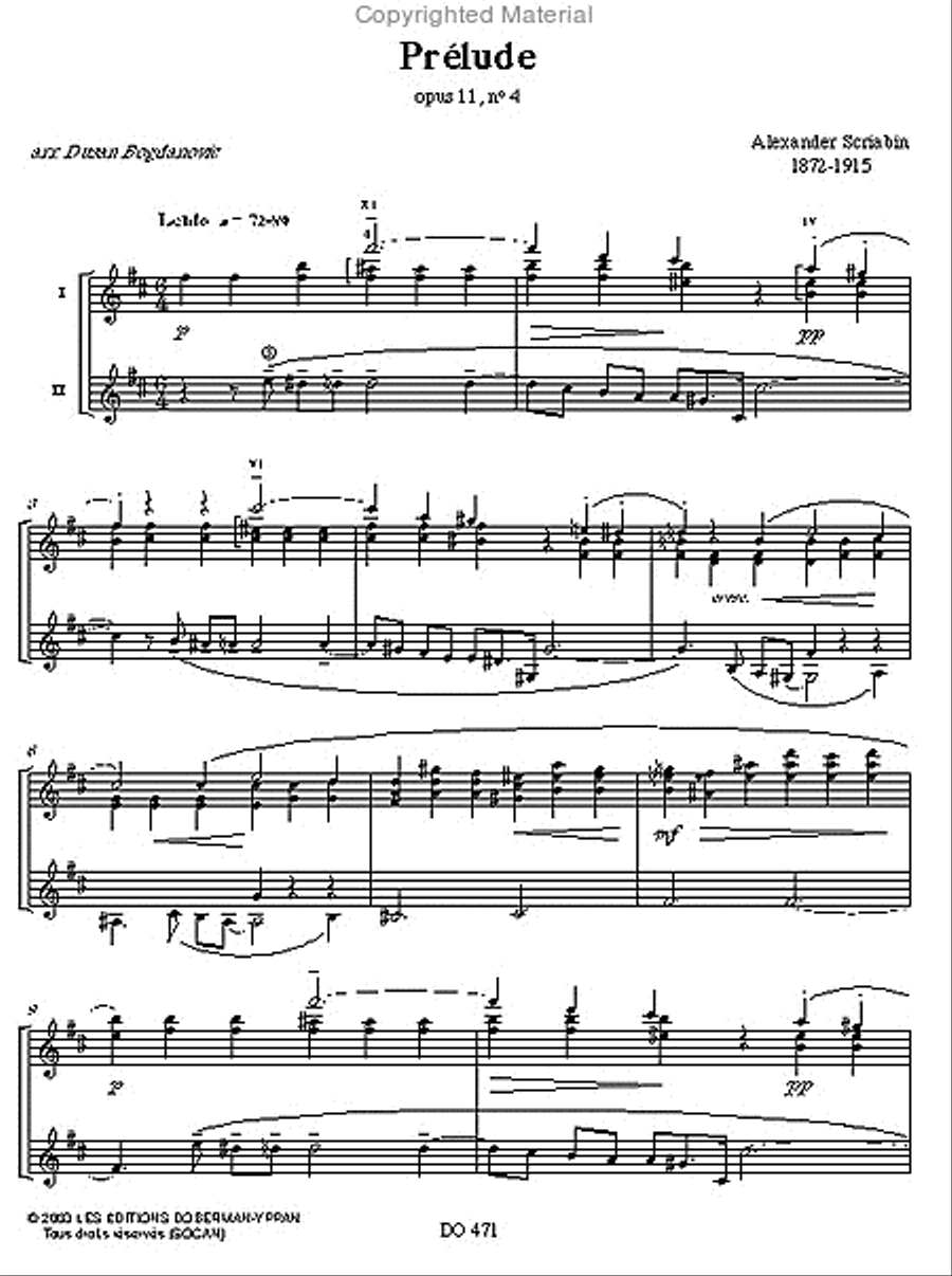 Huit préludes Classical Guitar scores gallery preview page 2