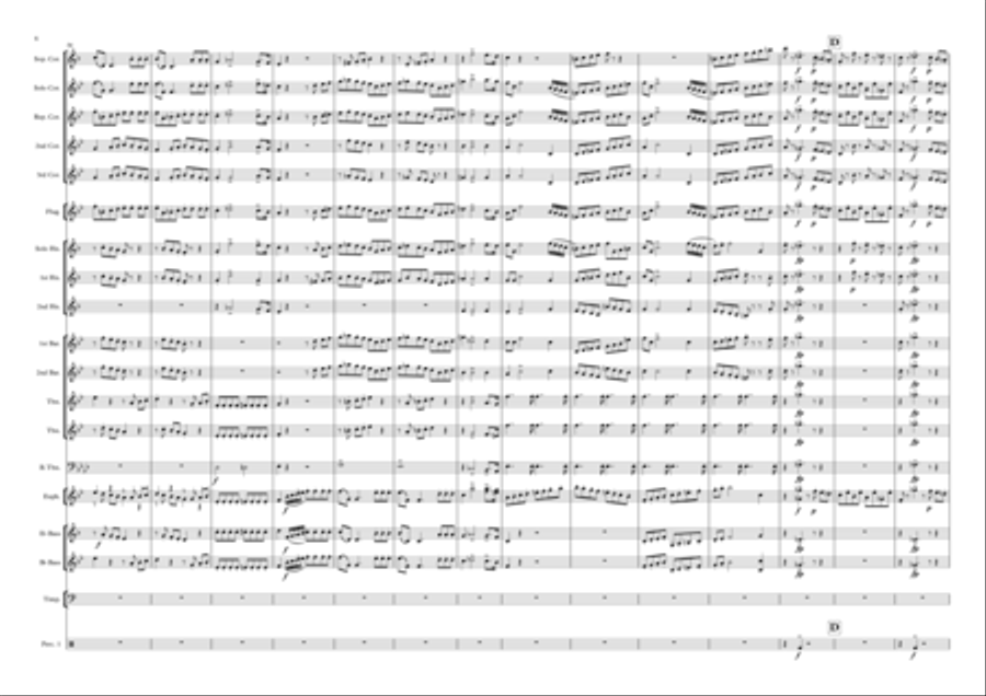 The Barber of Saville Overture Brass Ensemble scores gallery preview page 6