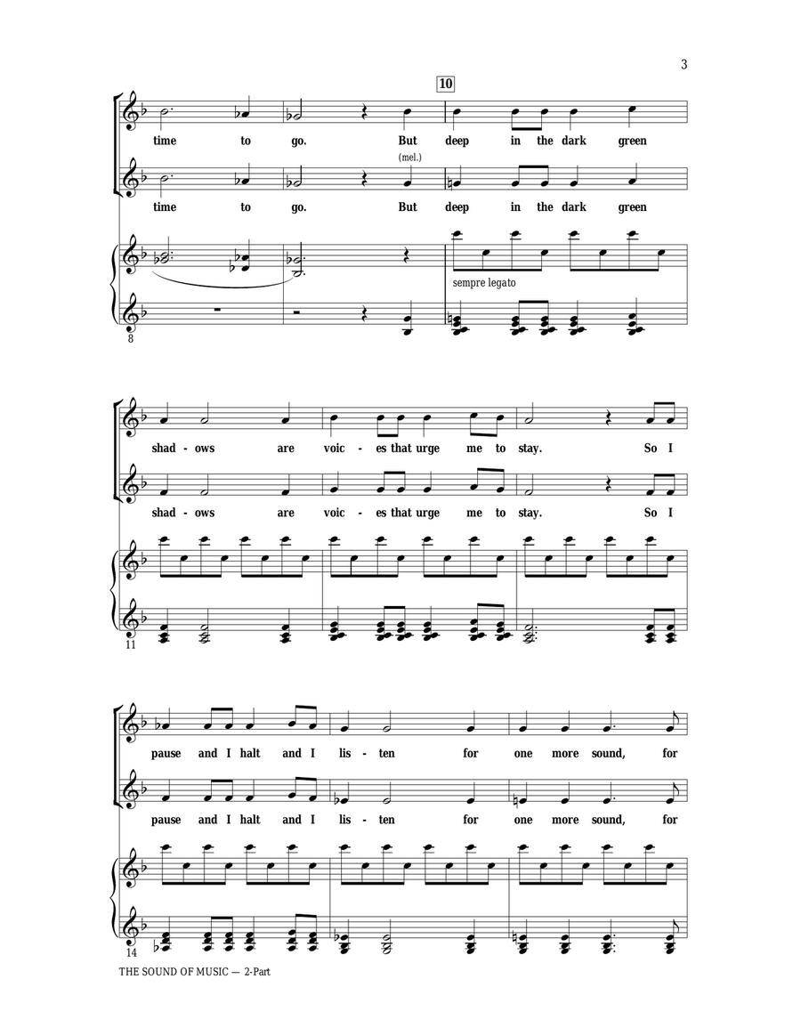 The Sound Of Music 2-Part scores gallery preview page 2