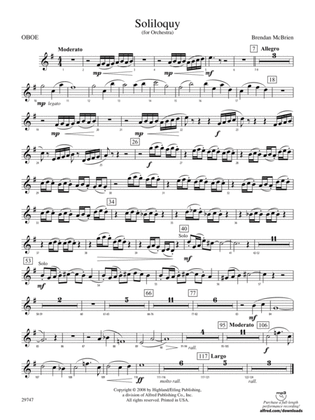 Soliloquy for Orchestra: Oboe