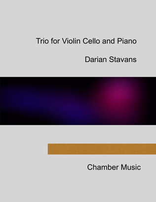 Trio for Violin Cello and Piano